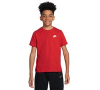 Nike Unisex Children's K NSW Tee Emb Futura Lbr Shirt University Red