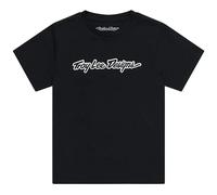 Kid's T-shirt Troy Lee Designs Signature Noir L