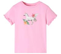 Kids' T-shirt with Short Sleeves Bright Pink 116