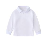 Kids T Shirts Short Sleeve Plain Tops Tees Boy & Girl Unisex Toddler Children Crew Neck T Shirt Baby Boy Long Sleeve Shirt White