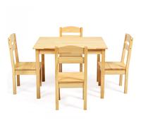 Kids Table & 4 Chairs Set Activity Table Set Wooden Table Furniture