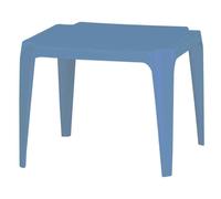 Kid's Table, 50x50 CM, Light Blue Solid Plastic Small Stackable Garden Patio