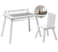 Beliani Kids Table And Chair Set Moonta White