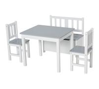 Kids Table Chair Bench Childrens 4 piece Dining Table Chairs Storage 3 Yrs+