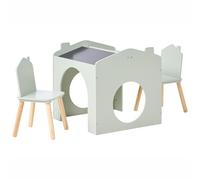 Kids Table with Chairs QUILPIE Light Green