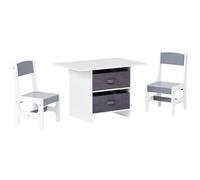 Kids Table with Chairs YALGOO White