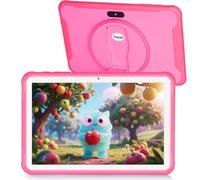 Kids Tablet, 10.1 Inches Tablet for Kids with Case Included, 64G Storage, Dual Camera, WiFi, Education Apps Pre-Installed, Parent Control, YouTube (Pink)