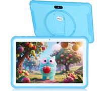 Kids Tablet, 10.1 Inches Tablet for Kids with Case Included, 64G Storage, Dual Camera, WiFi, Education Apps Pre-Installed, Parent Control, YouTube (Blue)