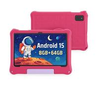 Kids Tablet 10 Inch, Android 15 Tablets for Kids Ages 3-12, Parental Control, Preloaded Kids Apps, Octa-Core, 8GB+64GB, 1TB Expandable, WiFi 6, Dual Camera, Android Tablet with Case for Toddlers