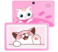 Kids Tablet 7” Tablets for Kids with Parental Control, WIFI Children’s Tablets for Toddlers with Plenty of Offline Child learning Apps Pre-installed, Toddler Tablet 3-7 Years Boy Girls Gift（Pink)