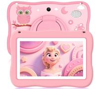 Kids Tablet 7IN Toddler Tablet for Kids, Children Tablets for Toddlers with Parental Controls, Camera, Shockproof Case, Kids Learning Apps Pre-Installed Kid’s Educational Tablets for Boy Girl (Pink)
