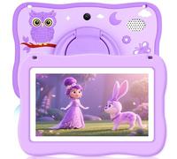 Kids Tablet 7IN Toddler Tablet for Kids, Children Tablets for Toddlers with Parental Controls, Camera, Shockproof Case, Kids Learning Apps Pre-installed Kid’s Educational Tablets for Boy Girl (purple)