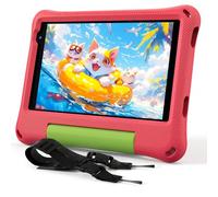 Kids Tablet 8 Inch Android 15, Octa-Core 12GB RAM + 64GB ROM, Toddler Tablet with WiFi 6, Parental Control, Pre-Installed Kids Space, EVA Case, Anti-Glare Screen Protector, Adjustable Strap