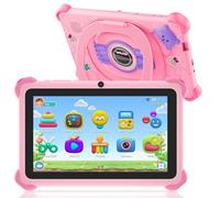 Kids Tablet for Toddlers, Children’s Tablet for Kids with WIFI Dual Camera Touch Screen Kid Edition APP Installed Tablets Shockproof Case Parental Controls 3-7 Year Toddler Boys Girls Gift (Pink)