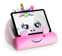Kids Tablet Stand & Children Book Holder Pillow | Cuddly Reader Soft Plush Reading Cushion for Lap & Bed with Storage Pocket for iPad Stand, iPad Holder, Kindle & Bedtime Stories - Unicorn