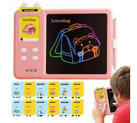 Kids Tablet with Flash Cards, Child Writing Tablet with Talking Cards, Interactive Kids Drawing Board, Electronic Writing Tablet for Kids, Rechargeable Doodle Tablet for Kids