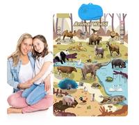 Kids Talking Wall Charts,Electronic Interactive Alphabet Wall Chart Talking Abc and Numbers,Talking Poster (Animal)