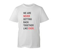 Kids Taylor 2024 T-Shirt we are Never Getting Back togather Like Ever Top Christmas Xmas Birthday Music Tee(XXL, White)