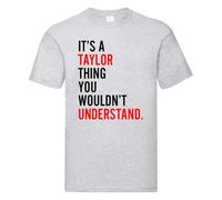 Kids Taylor T-Shirt Music Festival 2024 Tour Tee - It's A Taylor Thing You Wouldn't Understand (UK, Age, 3 Years, 4 Years, Regular, Heather Grey)