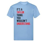 Kids Taylor T-Shirt Music Festival 2024 Tour Tee - It's A Taylor Thing You Wouldn't Understand (UK, Age, 9 Years, 11 Years, Regular, Sky Blue)