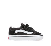 Kids TD Old Skool V Suede Touch 'n' Close Trainers Black/White