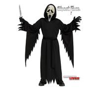 Kids Teens Scream VI Costume Ghost Face Aged Mask Fancy Dress - 12-14 Years