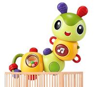 Kids Teething Toy | Twistable Flexible Soft Musical - Cute Interactive Teether Toys,for Early Educational Kindergarten Home Preschool Party Travel