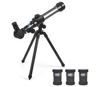 Kids Telescope Adjustable Astronomical with 20X 30X 40X Eyepieces and Tripod for Children Beginners