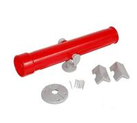 KIDS TELESCOPE TOY FOR CHILDRENS OUTDOOR OR INDOOR CLIMBING FRAME TREE HOUSE DENS AND PLAYHOUSE FOR PIRATE SHIP TOYS AND ACCESSORIES FOR FORTS FOR KIDS (Red-grey)