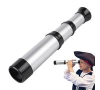 Kids Telescope Toy Mini Pocket Monocular Foldable Pale Waterproof Retractable Pirate for Girls Aged 2 to 12 Years, Outdoor Travel Games Hiker Exploration