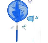 Kids Telescopic Butterfly Net Fishing Mesh Insect Net Extendable to 85cm Kids Catching Bugs Small Fish Mesh with Handle Outdoor Garden Pond Toy Beach Children Catching Play Tool (1pcs)