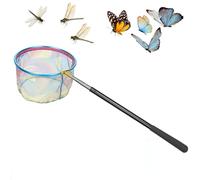 Kids Telescopic Fishing Net with Non-Slip Handle, Insect Butterfly Net Extendable from 40cm to 151cm, Heavy-Duty Skimmer Toys Children's Landing Nets for Outdoor Catching Insects Pond Fish Beach Play