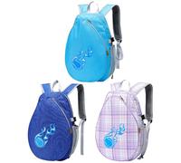 Kids Tennis Bag - Blue Athletic Kit Carrier, Training Gear Carrier, Active Player Tote, Exercise Session Holder | Multiuse Equipment Organizer Blue for Young Players Coaching Sessions Summer Use
