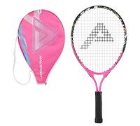 Kids Tennis Racket for Junior Toddlers Starter Kit 17-25" for Girl Pink and Boy Yellow with 420D Nylon Shoulder Strap Bag, Graffiti Pink