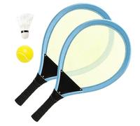 Kids Tennis Set, Parent Child Interaction Game, Lightweight 17 Inches Tennis Racket with Soft Grip, Vibrant Blue Frame with High Strings, Engaging Athletic Training Gear, for 3 12 Years Old Boy Girl