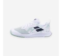 Kids’ Tennis Shoes - Babolat Pulsion Junior Pe26 White Green