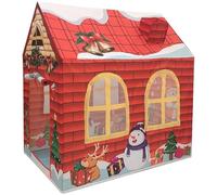Kids Tent, Christmas Cartoon Comic Kids Play Tent with Roll-Up Door and Mesh Windows, 42x29x47 Inch Oxford Cloth Playhou