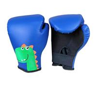 Kids Thai Gloves - Wrist Support Punching Mitts, Breathable Mesh Vibrant Red Padding, 4oz Thick Foam + Secure Touch Fastener, Tear Resistant PU Synthetic Leather - For Sparring & Home Gym