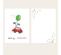 Kids Thank You Cards - Boys Cars - Pack of 10 (643)