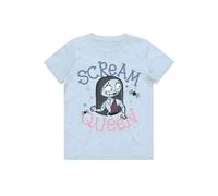 (Large (9/10 Yrs), Blue) Nightmare Before Christmas Kids The Scream Queen T Shirt
