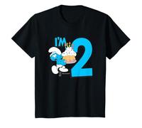 Kids The Smurfs Birthday I'm 2 T-Shirt