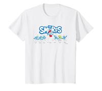 Kids The Smurfs Jumping Logo Papa Smurf Kids T-Shirt