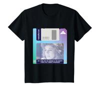 Kids The Terminator Sarah Connor Retro Floppy Disk Kids T-Shirt