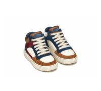 Kids Theleven Breathable High Top Trainers Brown/Ivory