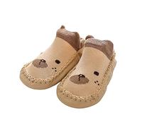 Kids Thick Socks Shoe Size 2 First Girls The Non- Boys Floor Baby Shoes 6-12 Months Boy (Khaki, 4 Toddler)