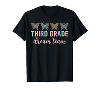 Kids Third Grade Dream Team Butterfly First Day of School T-Shirt