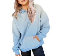 Kids Tie Dye Hoodie Cotton Thin Long Sleeve Sweatshirts Cute Preppy Oversized Pockets Lightweight Hooded Tops Clothes Baby Boys Girls School Sport Casual Sweatshirts (Sky Blue, 160)