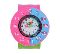 Kids Time Teaching Slap Watch | Easy-to-Read Dial, Colour Coded “to & Past” Learning Design, Silicone Strap, Multicoloured