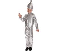 Kids Tin Boy Costume S - XL Boys Girls Wizard of Oz Tinman Fancy Dress Book Week