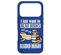 Kids Tiny Dinosaur Read Books & Pet My Bearded Dragon Lover Case for iPhone 17 Pro